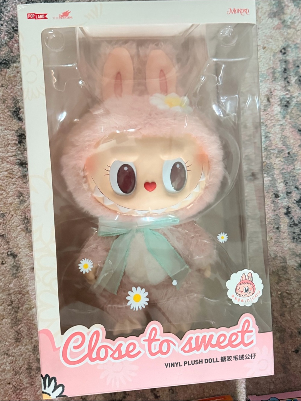 POP LAND Close to Sweet Pink Plush Vinyl Doll by